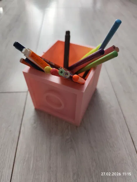 Hộp đựng bút phong cách LEGO (Lego style pen holder) - Image 3
