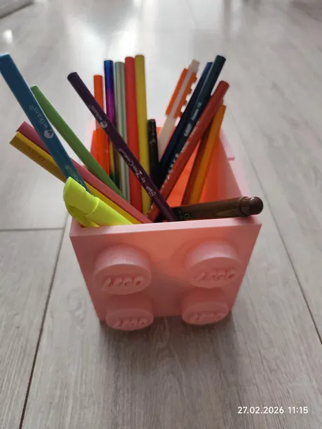 Hộp đựng bút phong cách LEGO (Lego style pen holder) - Image 4