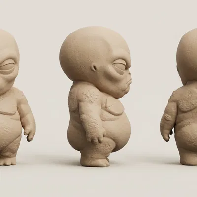 Mô Hình Alien Mập Mạp Khó Tính - Trang Trí Độc Đáo