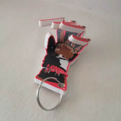 Móc khóa Găng tay Freddy Krueger 3D độc đáo