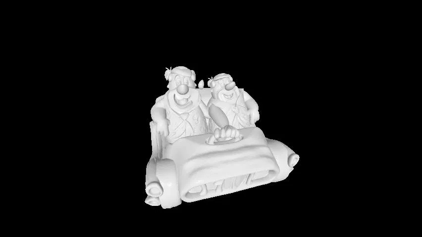 Mô Hình 3D Barney và Fred Flintstone - Image 1