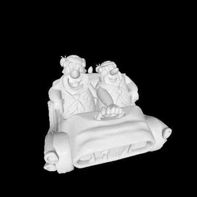 Mô Hình 3D Barney và Fred Flintstone