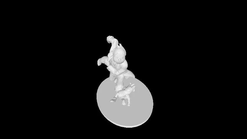 Mô Hình 3D Tintin Và Snowy Độc Đáo - Image 1