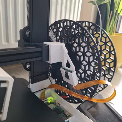 Ngàm Raspberry Pi Camera bên phải Ender 3 V3 SE (Angled) - Bản remix