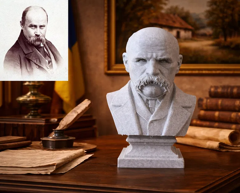 Tượng Bán Thân Taras Hryhorovych Shevchenko - Image 1