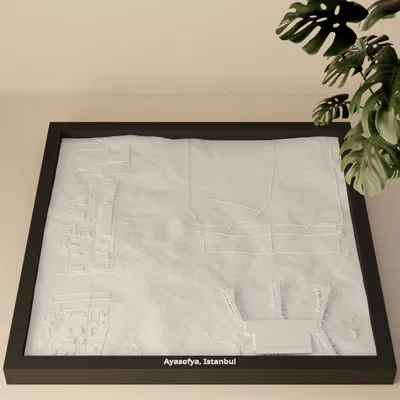 Ayasofya, Istanbul, Turkey - Mô hình 3D thu nhỏ