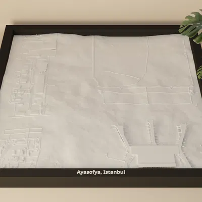 Ayasofya, Istanbul, Turkey - Mô hình 3D thu nhỏ