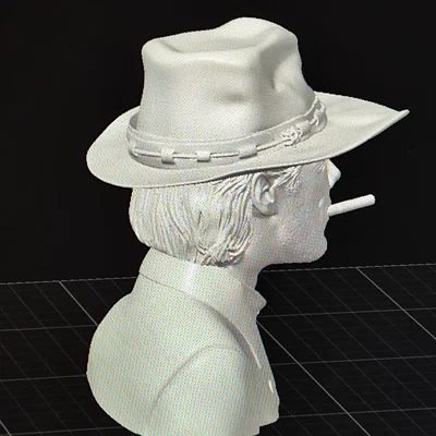 Tượng Clint Eastwood 3D - Tái hiện huyền thoại miền Tây