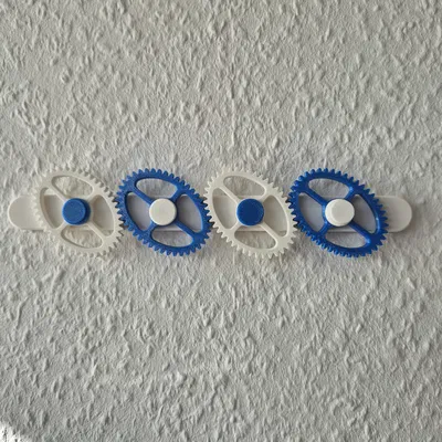 4-Gear Chain Fidget Wall Mount – Đồ chơi bánh răng treo tường