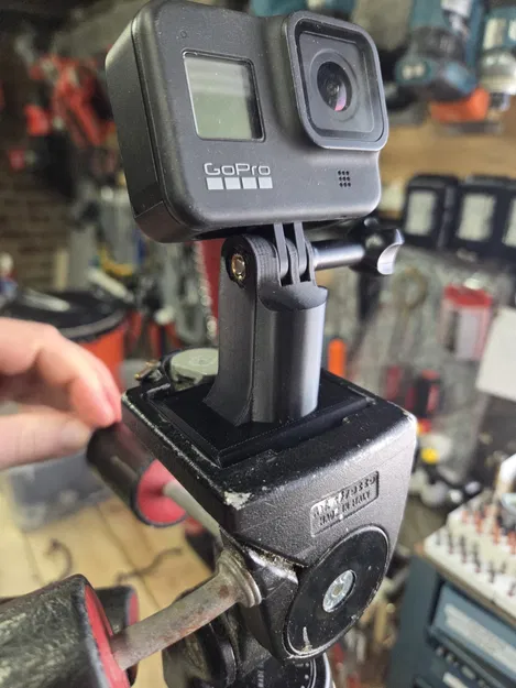 Ngàm gắn GoPro cho tripod dùng M5 Heat Sink - Image 2