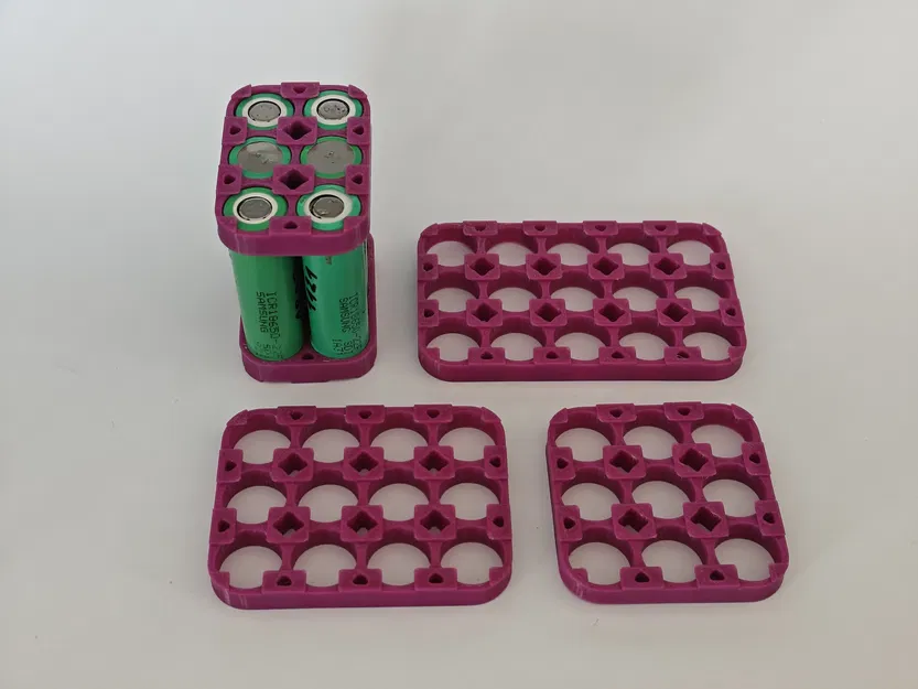 Bộ Giữ Pin 18650 Hàn Điểm | 3 Hàng - Image 1