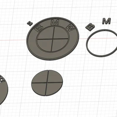Logo BMW 3D Nhiều Mảnh - Dễ In, Đa Sắc Màu