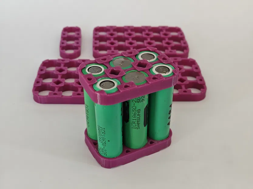 Bộ Giữ Pin 18650 Hàn Điểm | 3 Hàng - Image 2