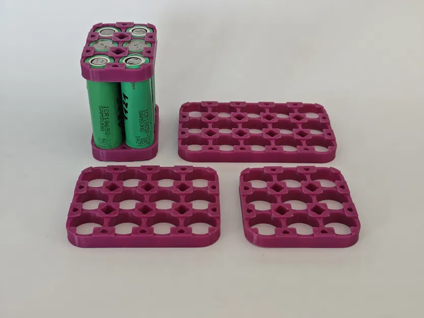 Bộ Giữ Pin 18650 Hàn Điểm | 3 Hàng - Image 3