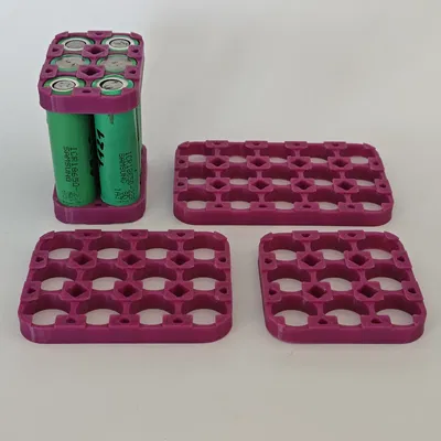 Bộ Giữ Pin 18650 Hàn Điểm | 3 Hàng