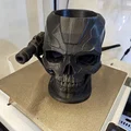 Skull Desk Tidy – Khay Đựng Bút Gothic Điêu Khắc Hình Sọ - Thumbnail 1