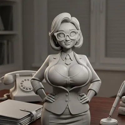 Tượng Giáo Viên Quyến Rũ - Mô Hình 3D Độc Đáo