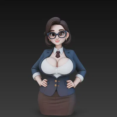 Tượng Giáo Viên Quyến Rũ - Mô Hình 3D Độc Đáo