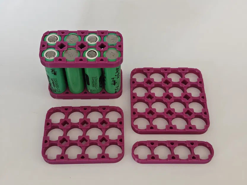 Gá Pin 18650 Hàn Spot | 4 Hàng (4x Row) - Image 1