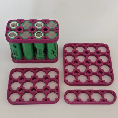 Gá Pin 18650 Hàn Spot | 4 Hàng (4x Row)