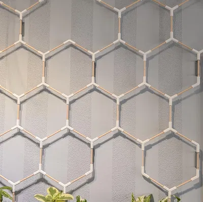 Giàn leo lục giác (Hexagon Trellis/Rankgitter) cho que tre/gỗ beech 6mm
