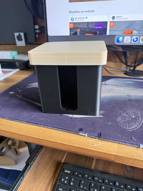 Hộp Đựng Bông Tẩy Trang Vuông Vắn - In 3D Tiện Lợi - Image 3