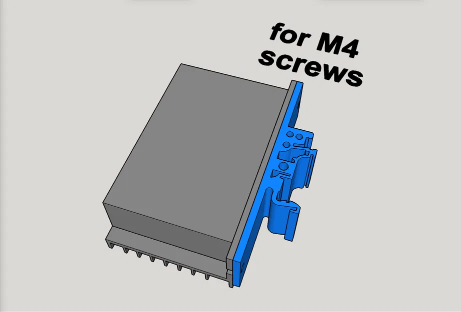 (Tùy chọn 2/2) Ngàm gắn DIN Rail cho TB6600 Microstep Driver (v2.0.0 & 2.0.1) - Image 3