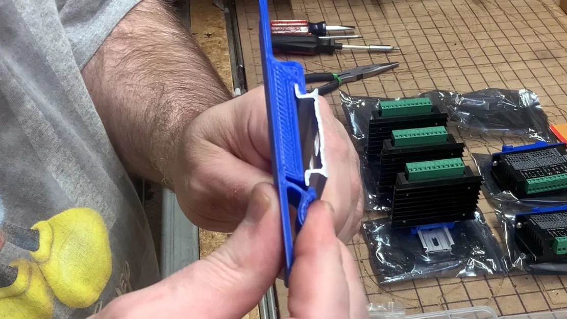 (Tùy chọn 1/2) Ngàm gài DIN Rail cho TB6600 Microstep Driver (v1.0.5) - Image 1