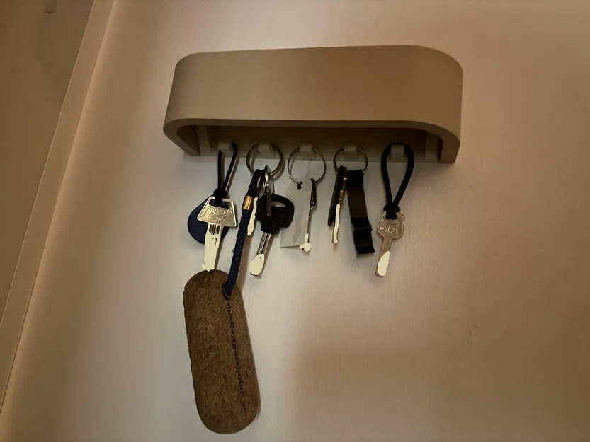 Móc Treo Chìa Khóa Modular ScandiWood – Gắn Tường Không Khoan (Wood PLA) - Image 3