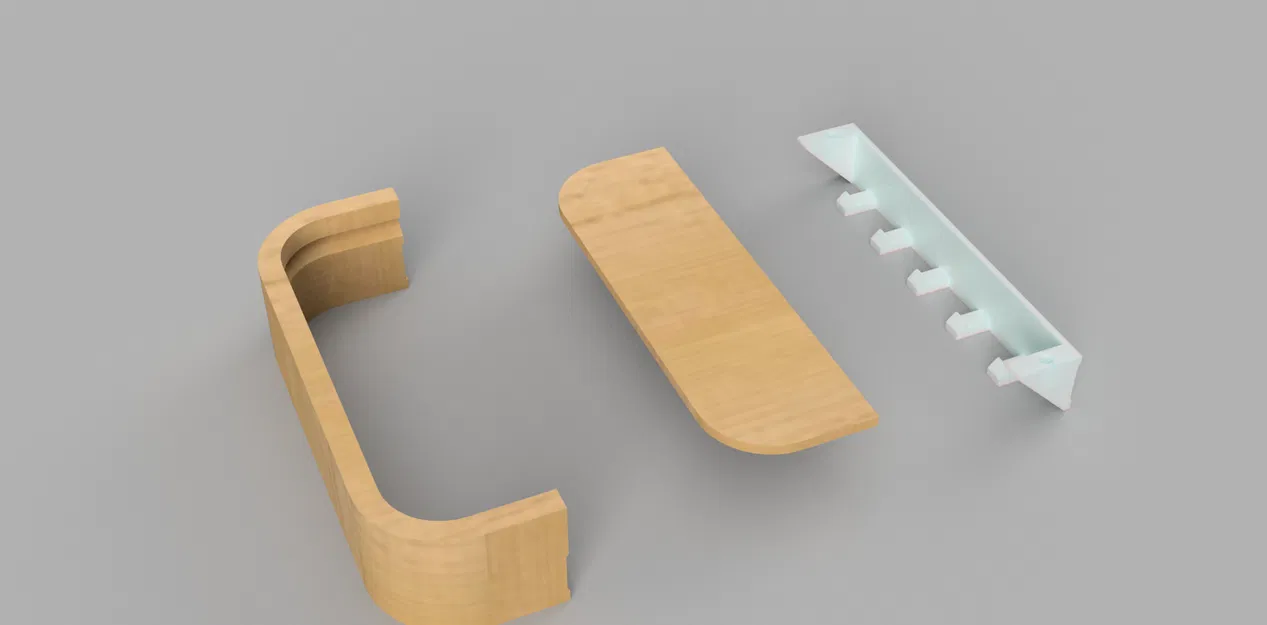 Móc Treo Chìa Khóa Modular ScandiWood – Gắn Tường Không Khoan (Wood PLA) - Image 6