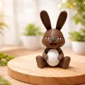 Mô Hình 3D Thỏ Con Dễ Thương Ôm Trứng Phục Sinh - Thumbnail 1
