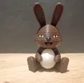 Mô Hình 3D Thỏ Con Dễ Thương Ôm Trứng Phục Sinh - Thumbnail 4