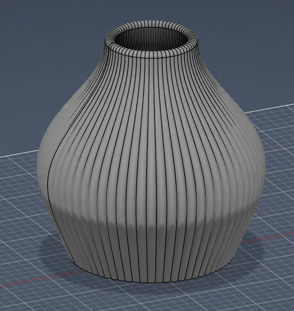Bộ Vase & Planter Giọt Nước Gân Nổi Hiện Đại (+ Hoa Hồng Low-Poly!) - Image 3