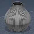 Bộ Vase & Planter Giọt Nước Gân Nổi Hiện Đại (+ Hoa Hồng Low-Poly!) - Thumbnail 3