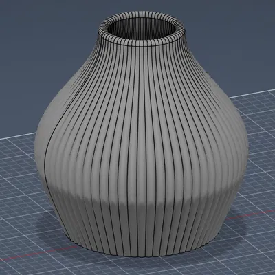 Bộ Vase & Planter Giọt Nước Gân Nổi Hiện Đại (+ Hoa Hồng Low-Poly!)