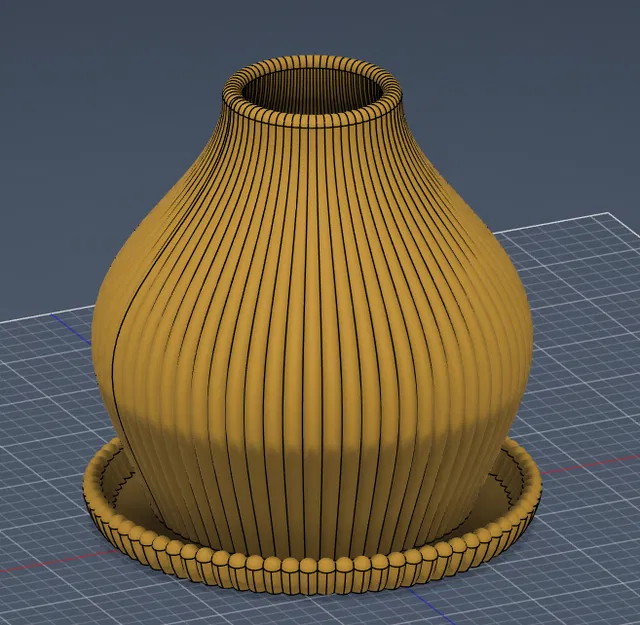 Bộ Vase & Planter Giọt Nước Gân Nổi Hiện Đại (+ Hoa Hồng Low-Poly!) - Image 4