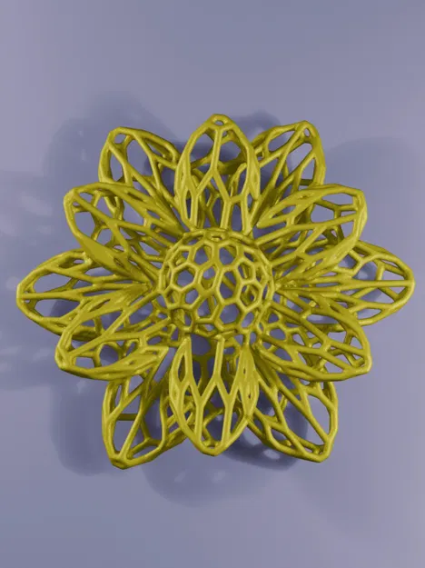 Bông Hoa Voronoi Đế Phẳng - Image 2