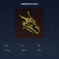 Giá Treo Cúp Sọ Rồng (Dragon Skull Trophy Mount) – File STL In 3D - Thumbnail 4