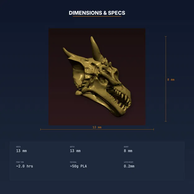 Giá Treo Cúp Sọ Rồng (Dragon Skull Trophy Mount) - File STL In 3D - Image 4