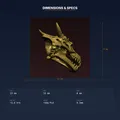 Giá Treo Cúp Sọ Rồng (Dragon Skull Trophy Mount) - File STL In 3D - Thumbnail 4