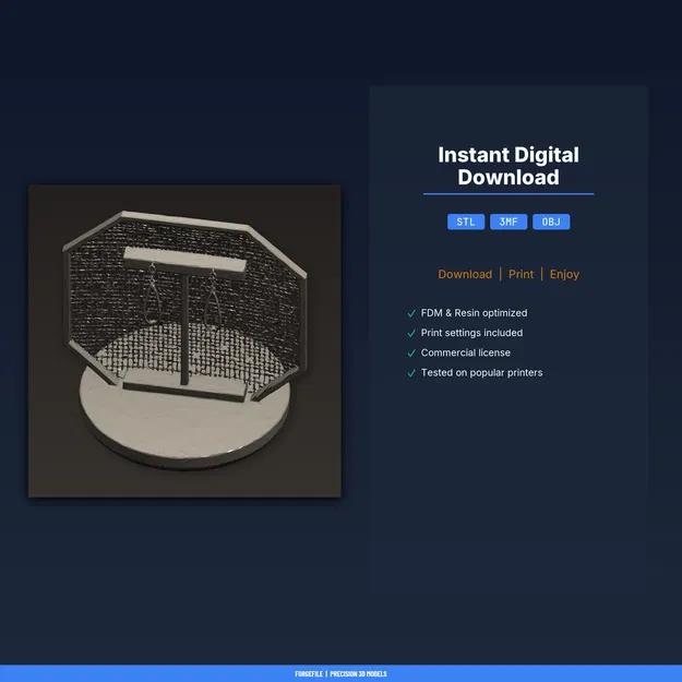 Giá Treo Bông Tai Lưới Dạng Khung Để Bàn (Stud & Dangle) - File STL In 3D - Image 2