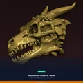 Giá Treo Cúp Sọ Rồng (Dragon Skull Trophy Mount) – File STL In 3D - Thumbnail 8