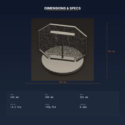 Giá Treo Bông Tai Lưới Dạng Khung Để Bàn (Stud & Dangle) - File STL In 3D