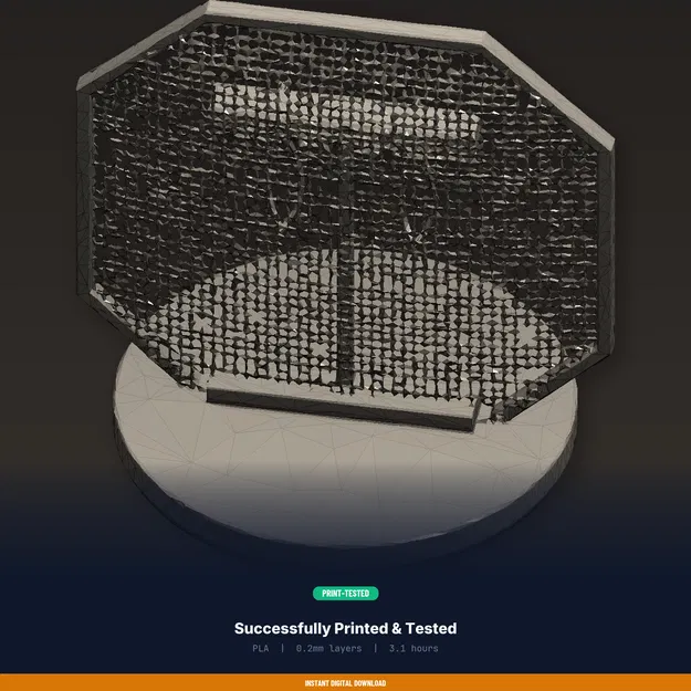 Giá treo bông tai lưới dạng khung đứng (STL in 3D) – treo stud & dangle - Image 8