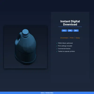 Tay Cầm Rót Kẹp Gắn Hộp Sữa/Carton, Cầm Chắc Tay - File STL In 3D