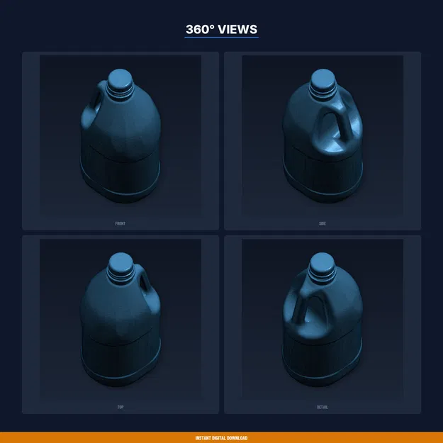 Tay cầm rót kẹp gắn hộp sữa (Clip-On), dễ cầm – File STL in 3D - Image 3