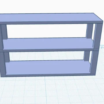 Kệ Mini 3D: Kệ Trưng Bày 2 Tầng Nhỏ Gọn Đa Năng