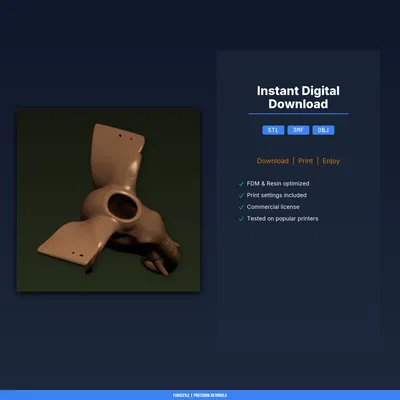 Chậu Treo Tường Đầu Voi (Elephant Head Wall Planter) - File STL In 3D