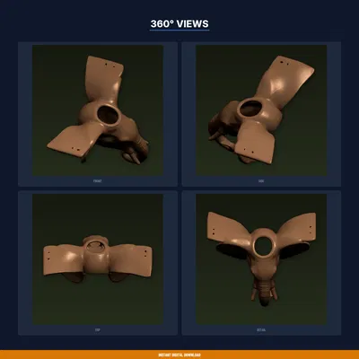 Chậu Treo Tường Đầu Voi (Elephant Head Wall Planter) - File STL In 3D