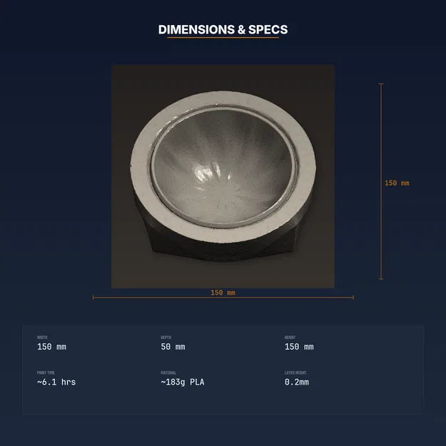 Kệ nâng tô ăn thú cưng tối giản hiện đại, vừa tô chuẩn – File STL in 3D - Image 4